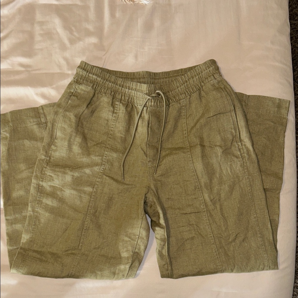 Athleta Olive Green Wide Leg Pants
